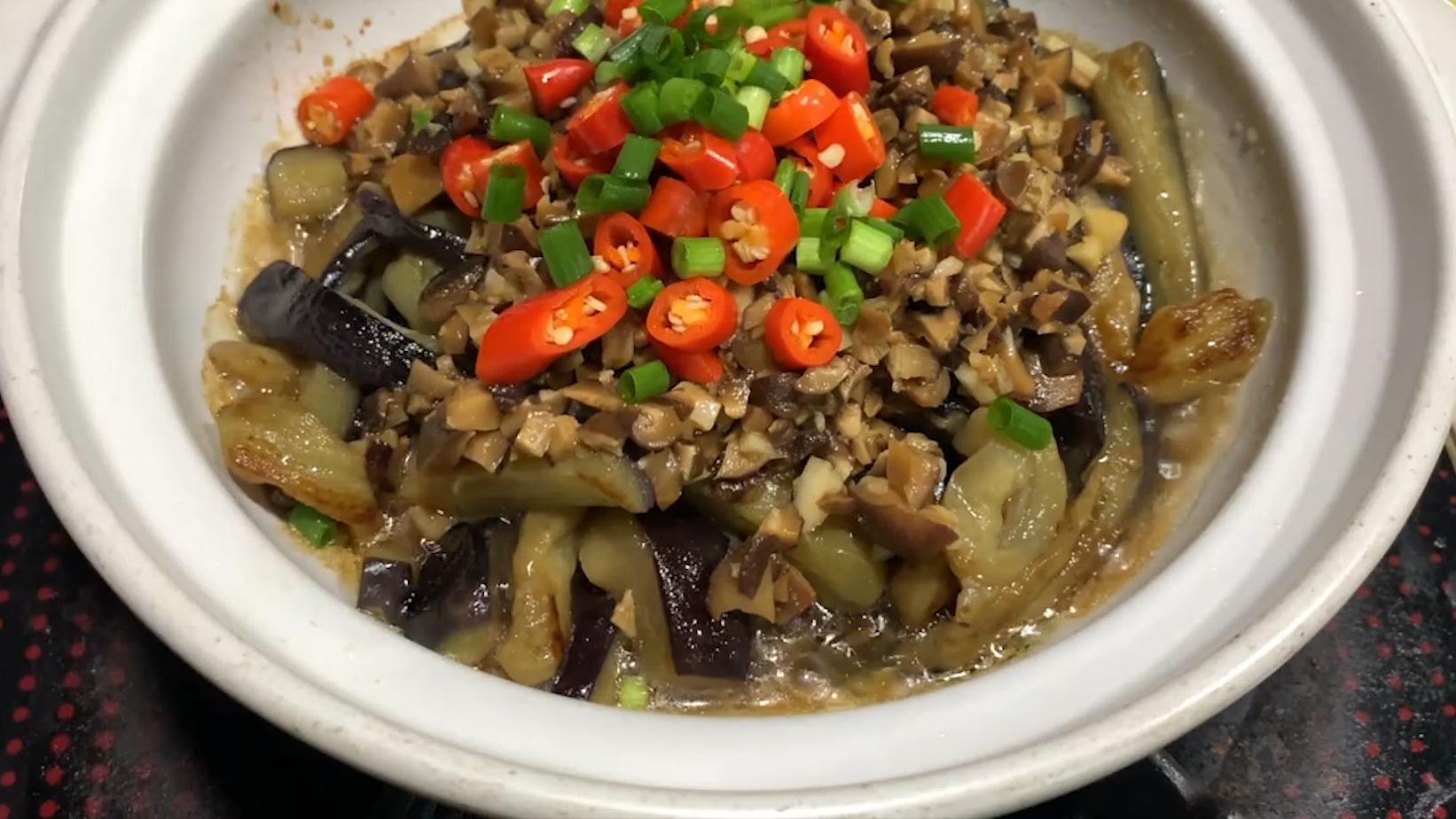 如何做香菇茄子煲,好吃下饭