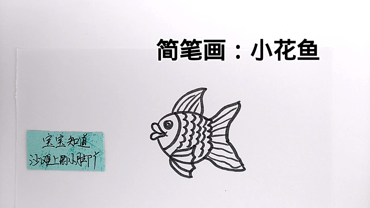 小花鱼简笔画教程