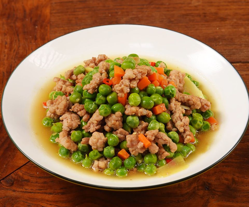 豌豆炒肉末怎么做
