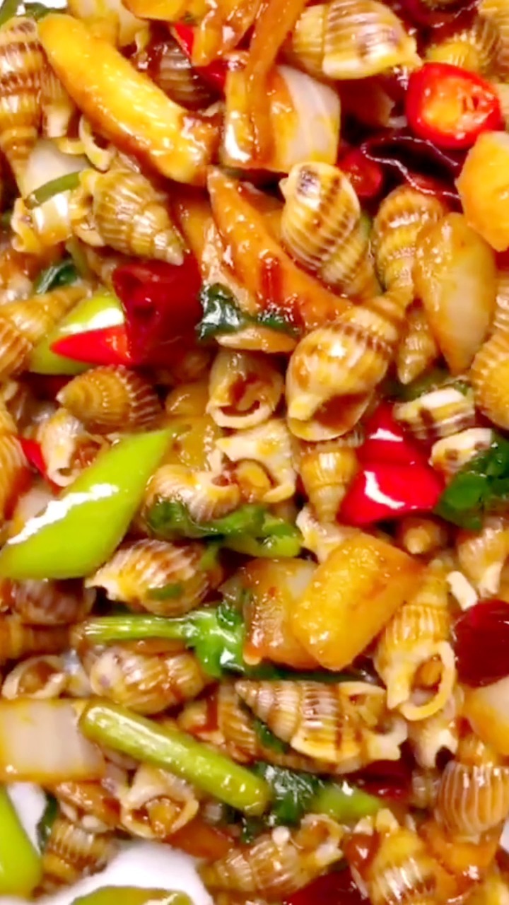 怎么做辣炒海螺丝