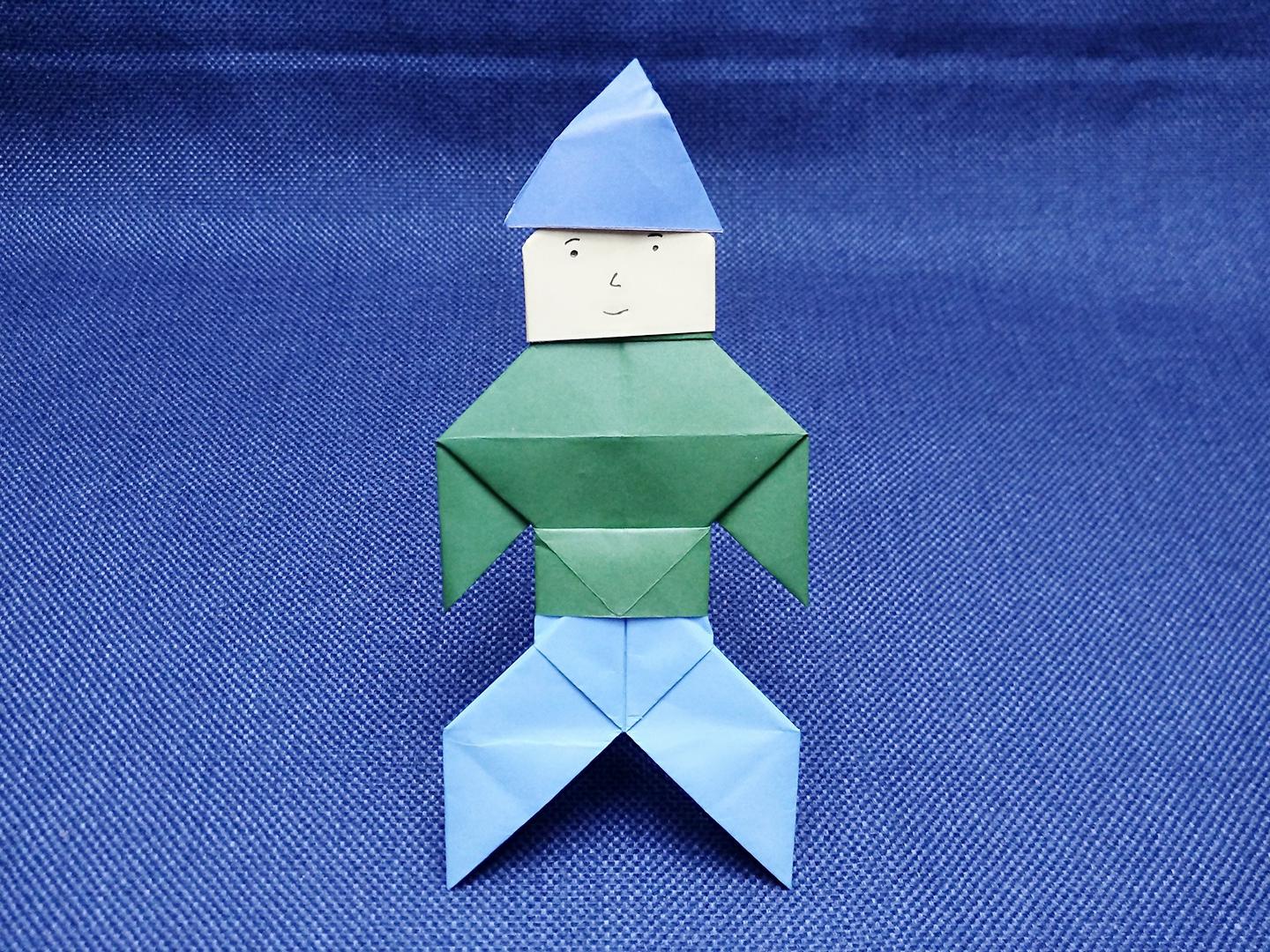 折纸小人的折法简单图片