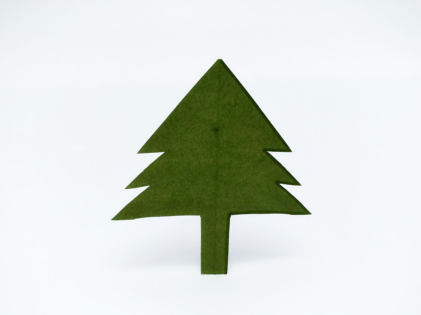 儿童剪纸创意圣诞树教程
