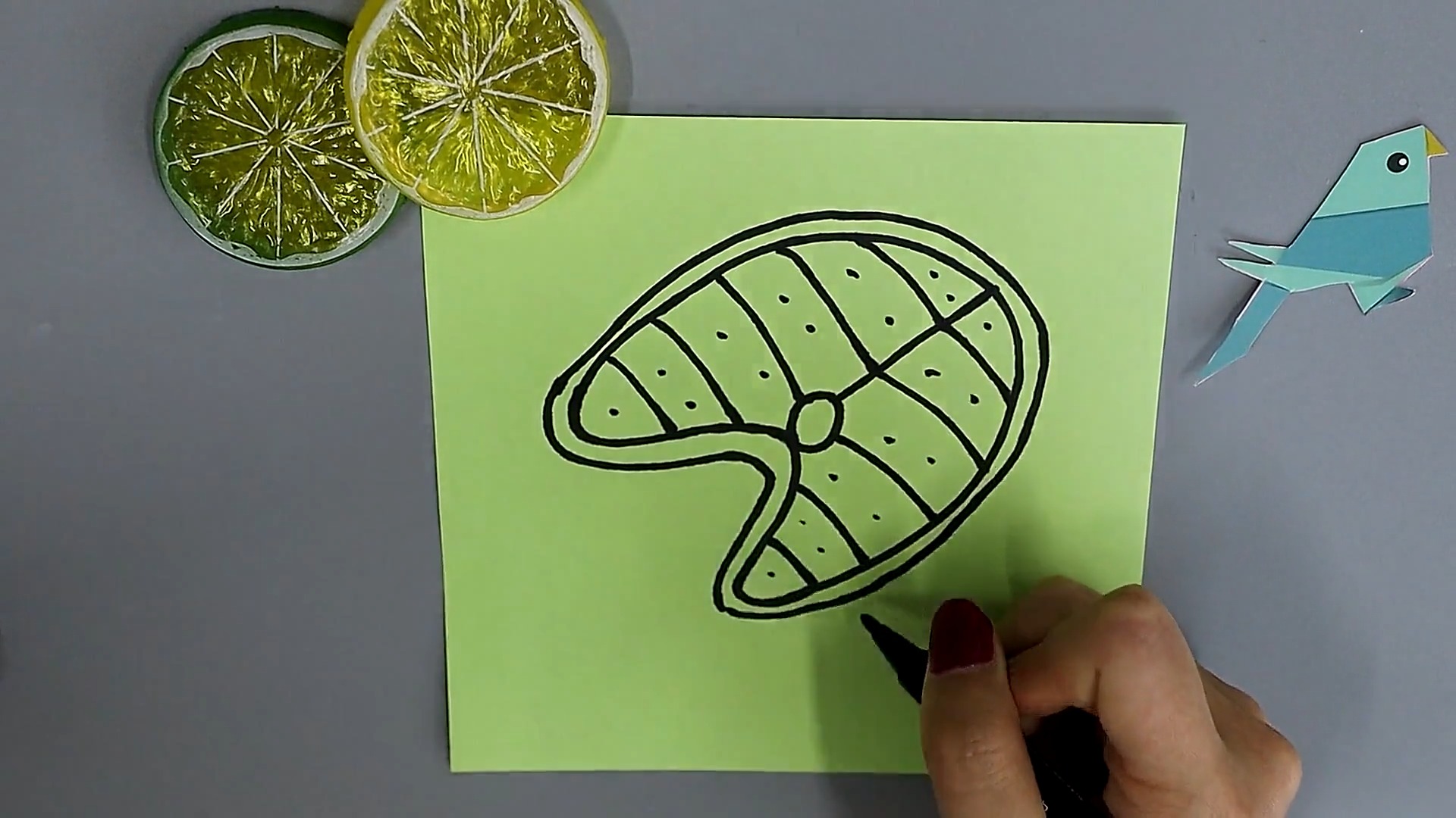 三文鱼的简笔画怎样画?