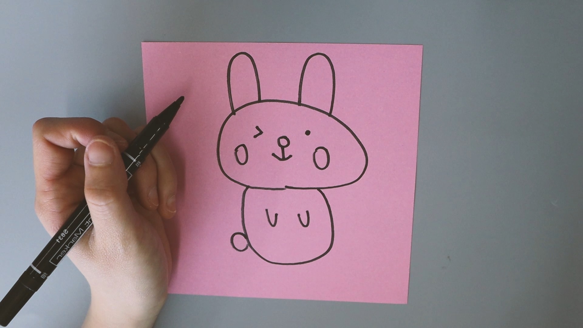 小兔子的简笔画怎样画?