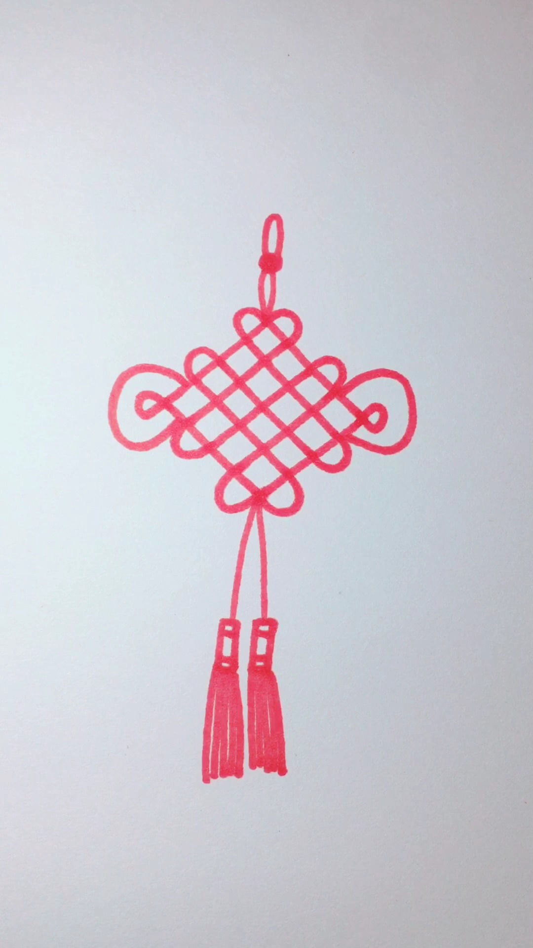 怎么画中国结简笔画