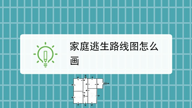 家庭逃生路线图怎么画