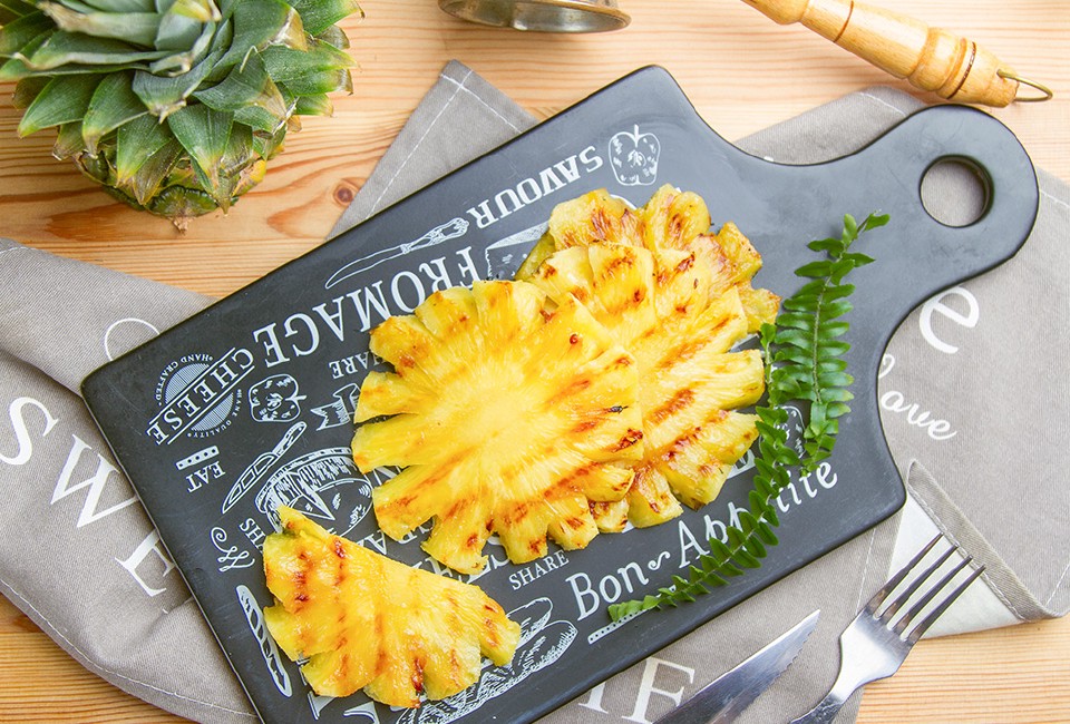 朗姆烤菠萝怎么做