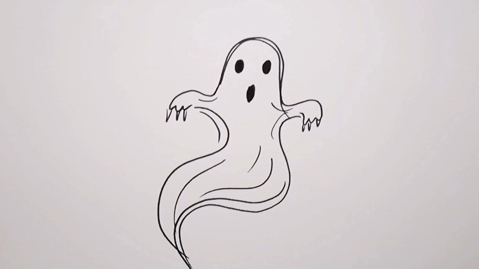 鬼魂简笔画 画法图片