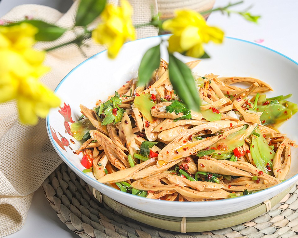 凉拌豆筋怎么做