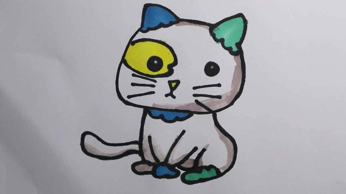 大耳朵图图里面的小猫小怪如何画?