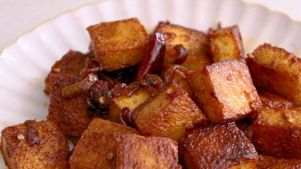 孜然鱼豆腐的做法