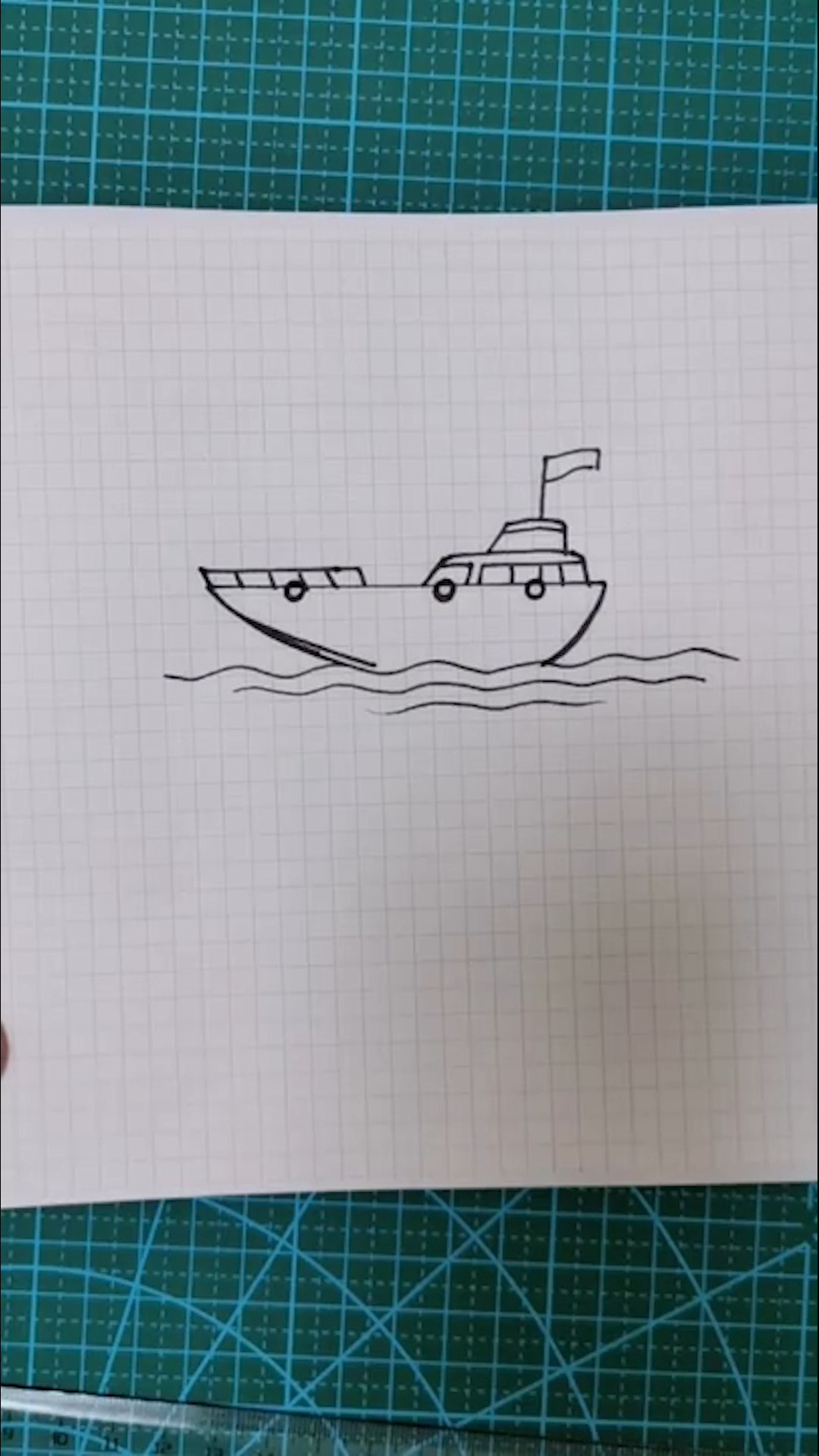 游艇的画法简笔画图片图片