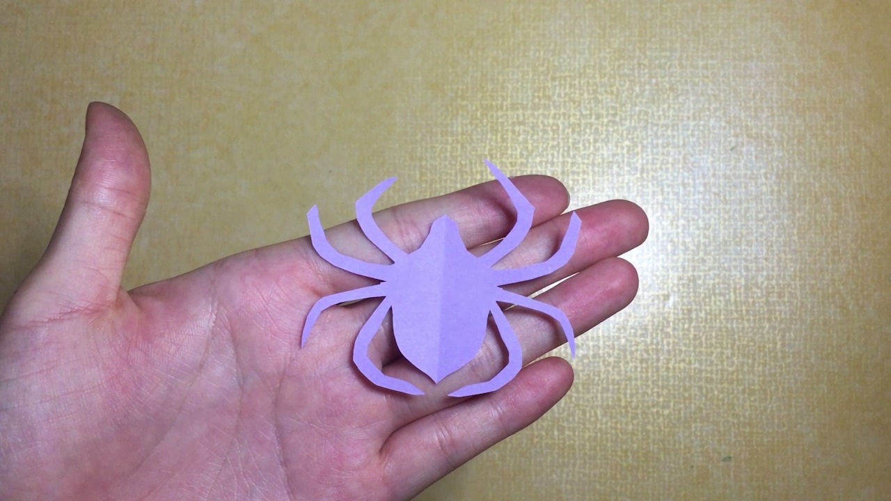 纸蜘蛛如何剪?
