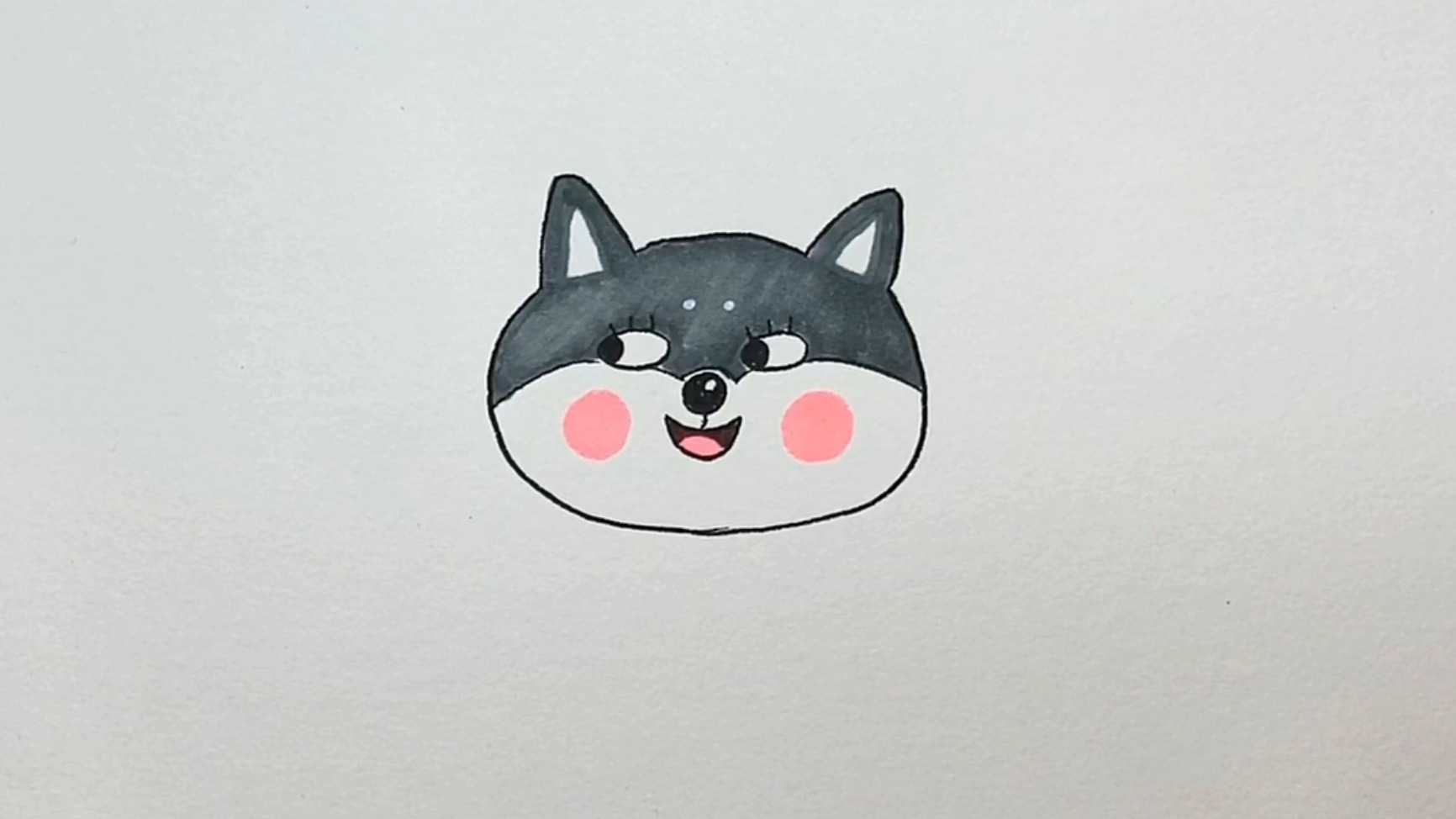 怎么画哈士奇?