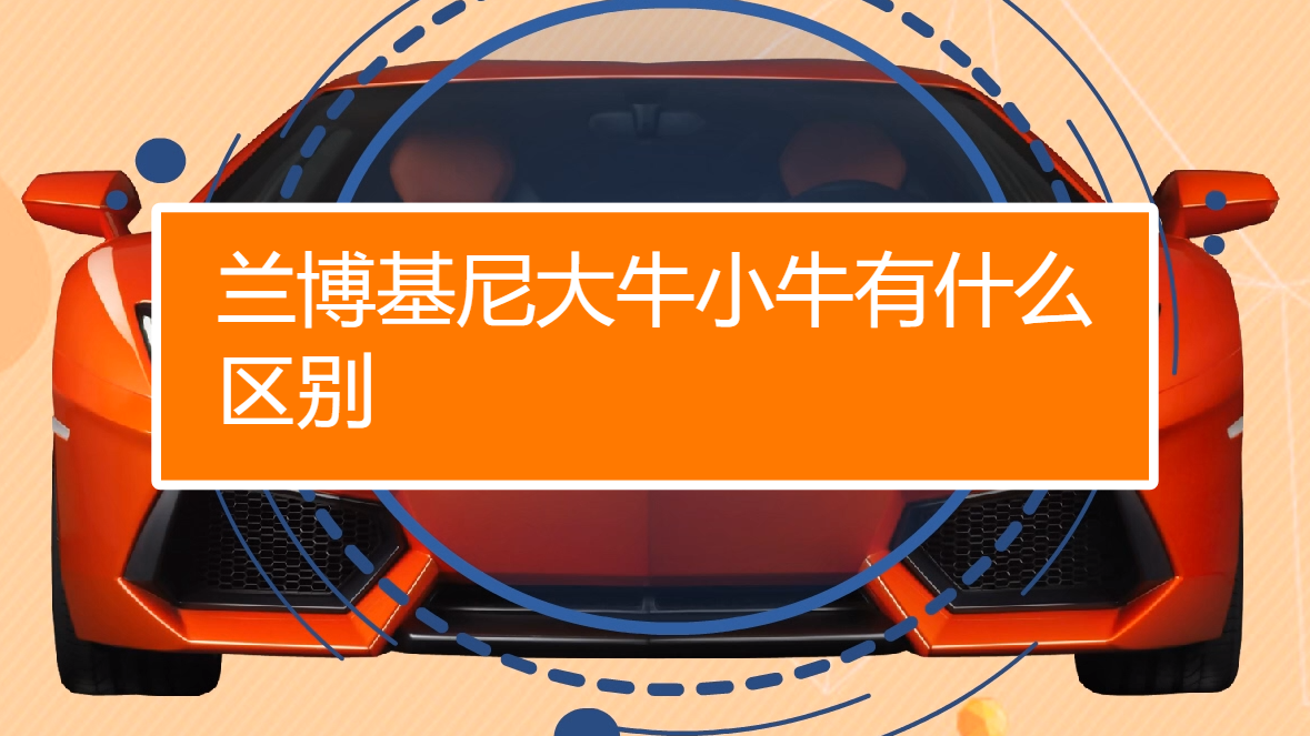 兰博基尼大牛小牛有什么区别