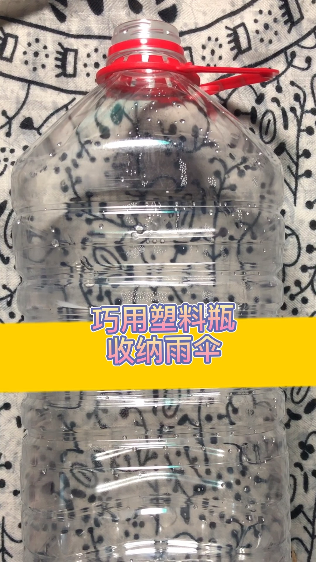 如何用空瓶收纳雨伞