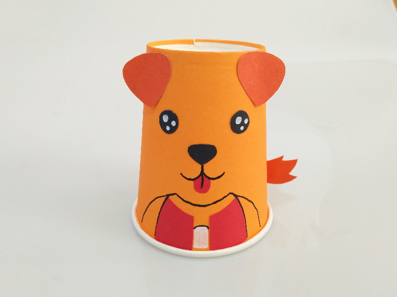 纸杯工艺 金毛 简单好学