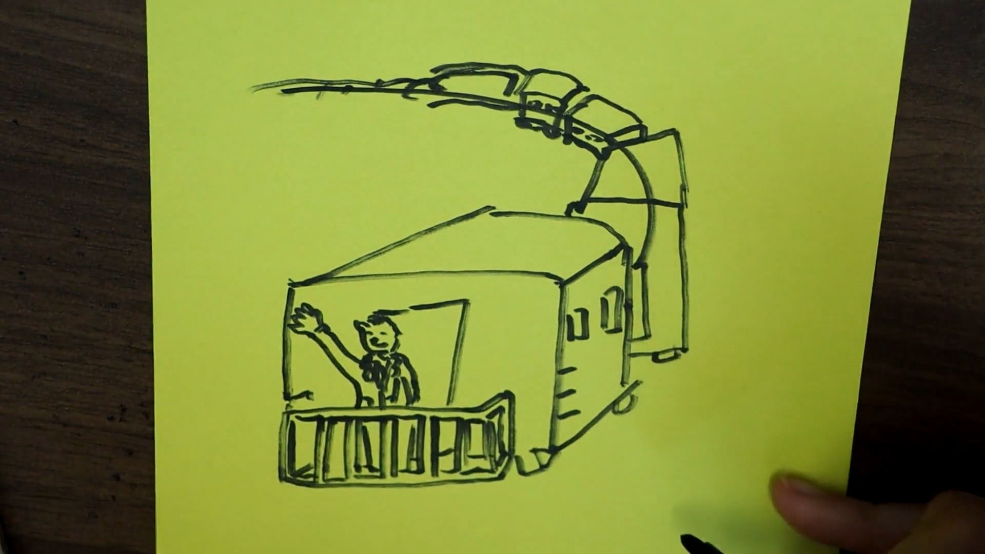 货运火车的简笔画如何画?