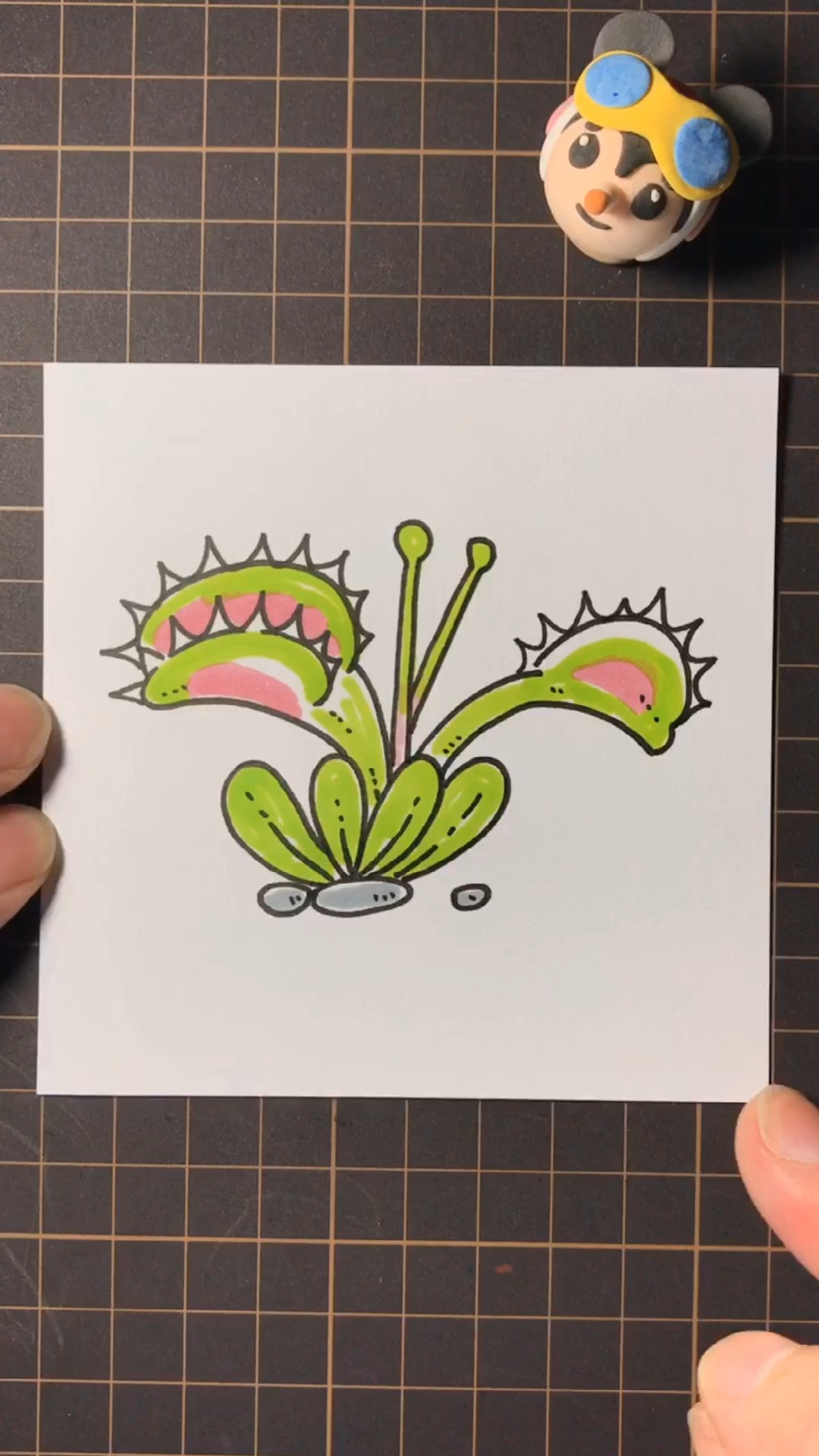 食虫草怎么画简单图片