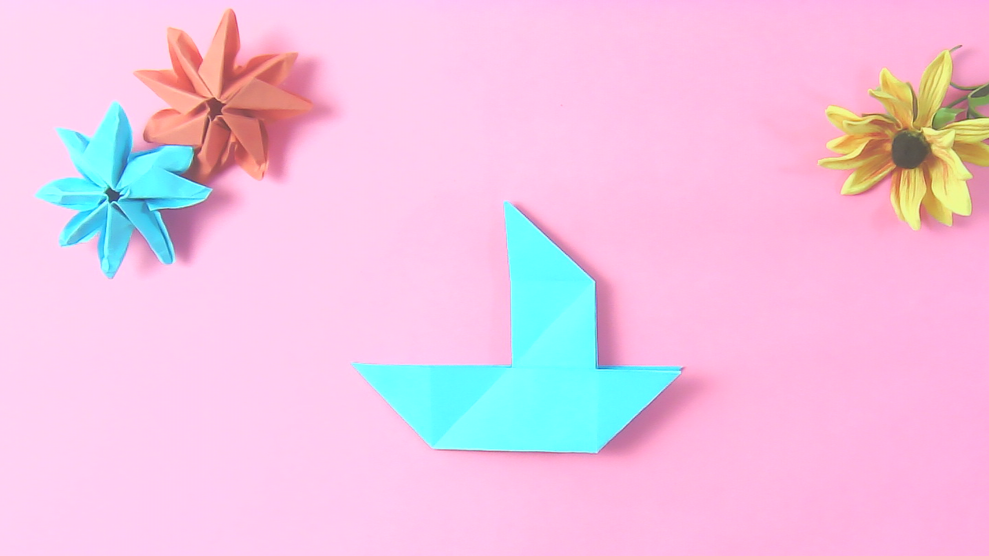 教你如何折帆船