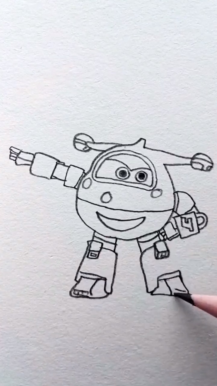 超级飞侠简笔画怎么画