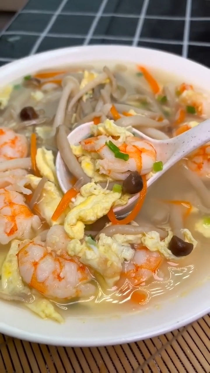 鲜虾菌菇汤怎么做?