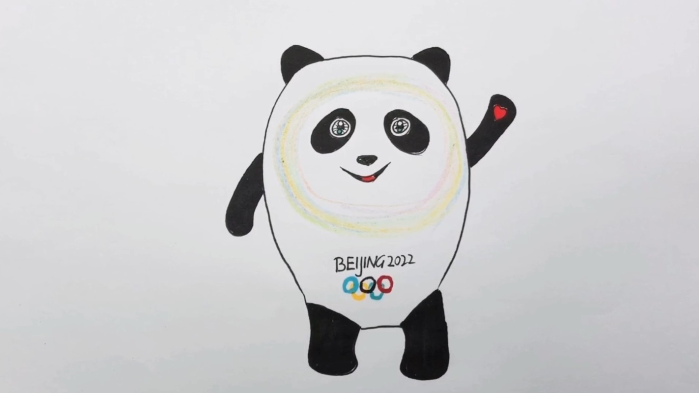 画冬季奥运会吉祥物图片