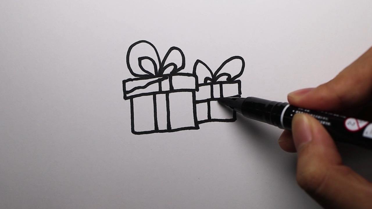 礼物怎样画?超简单哦