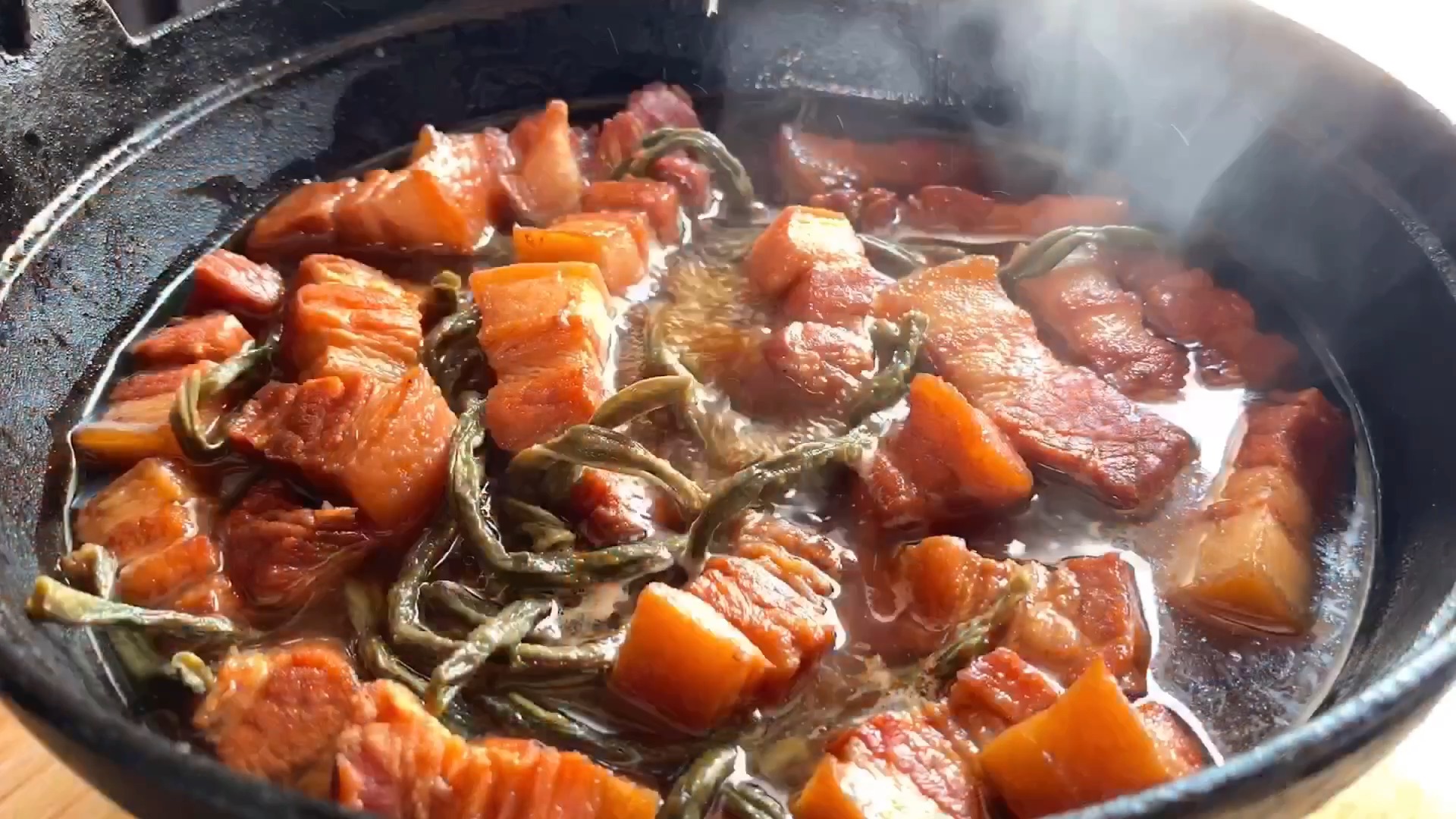 干豆角红烧肉怎么做?