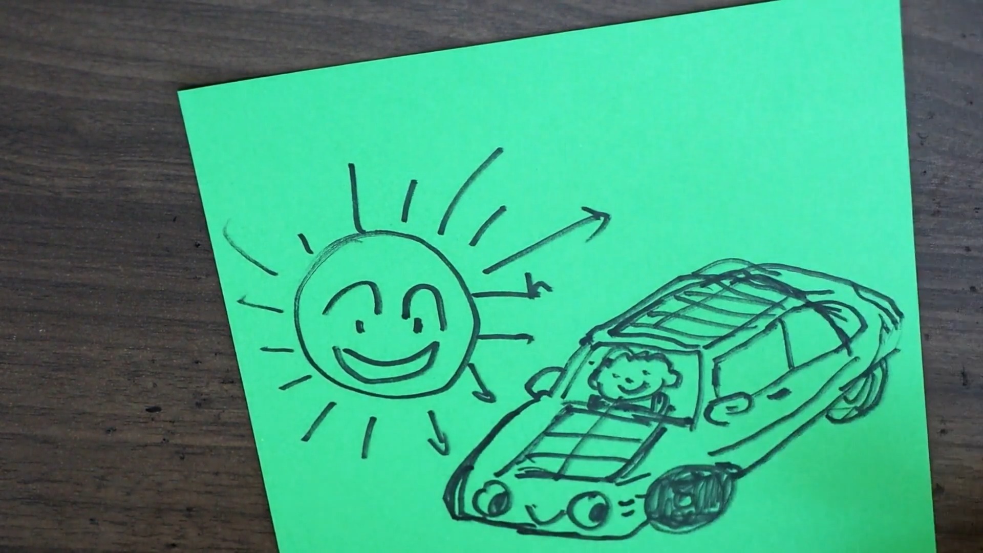 太阳能车简笔画图图片