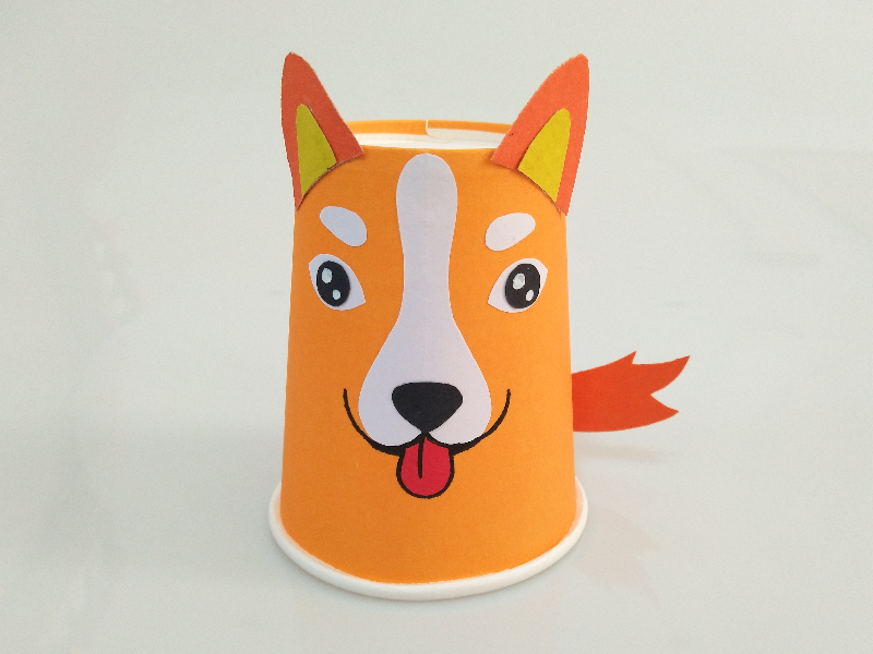 纸杯工艺 牧羊犬 简单好学