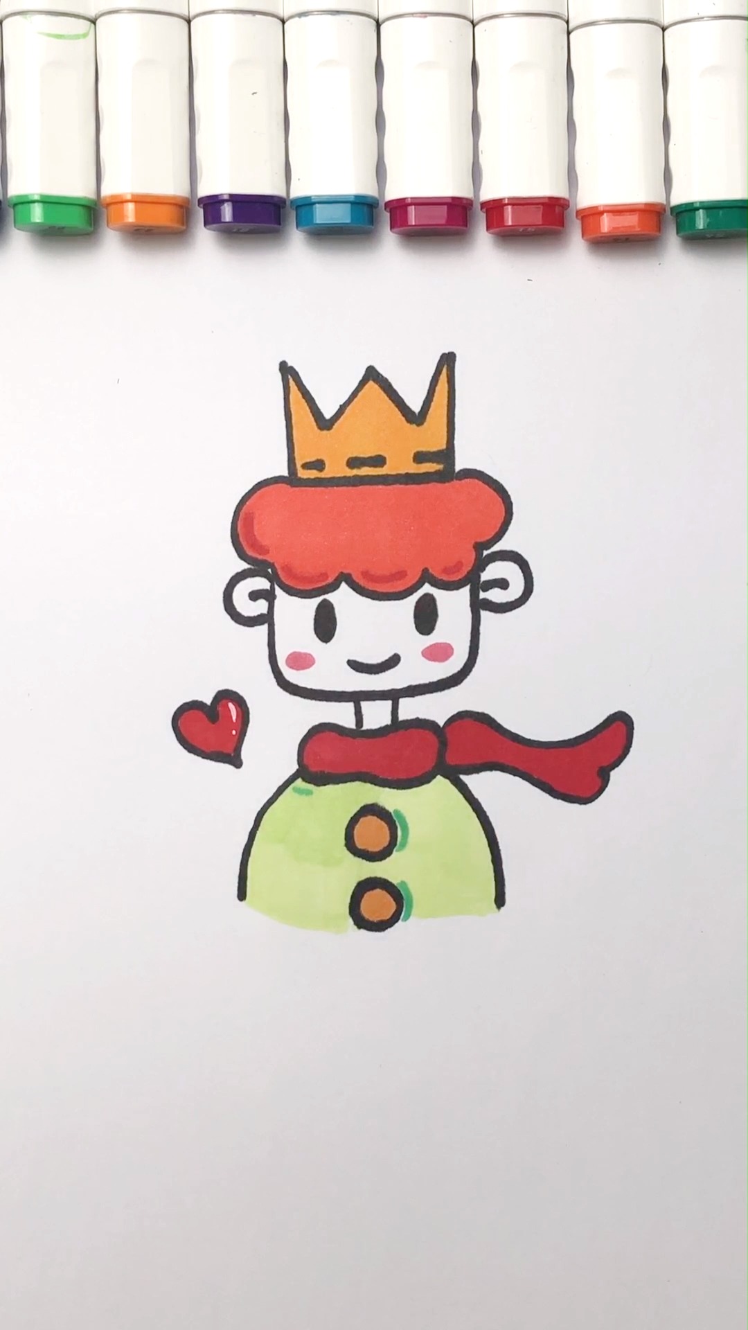 如何画可爱的白马王子