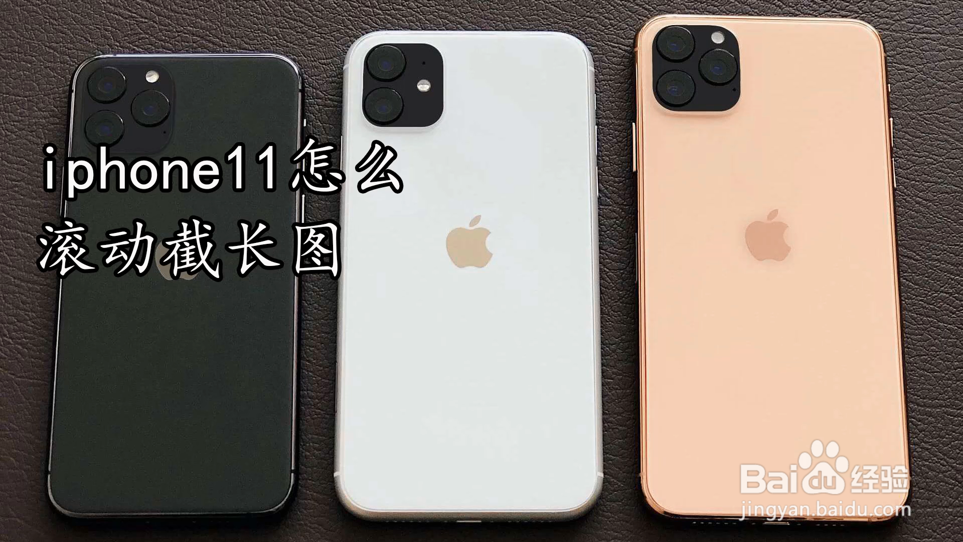 iphone11怎么滚动截长图