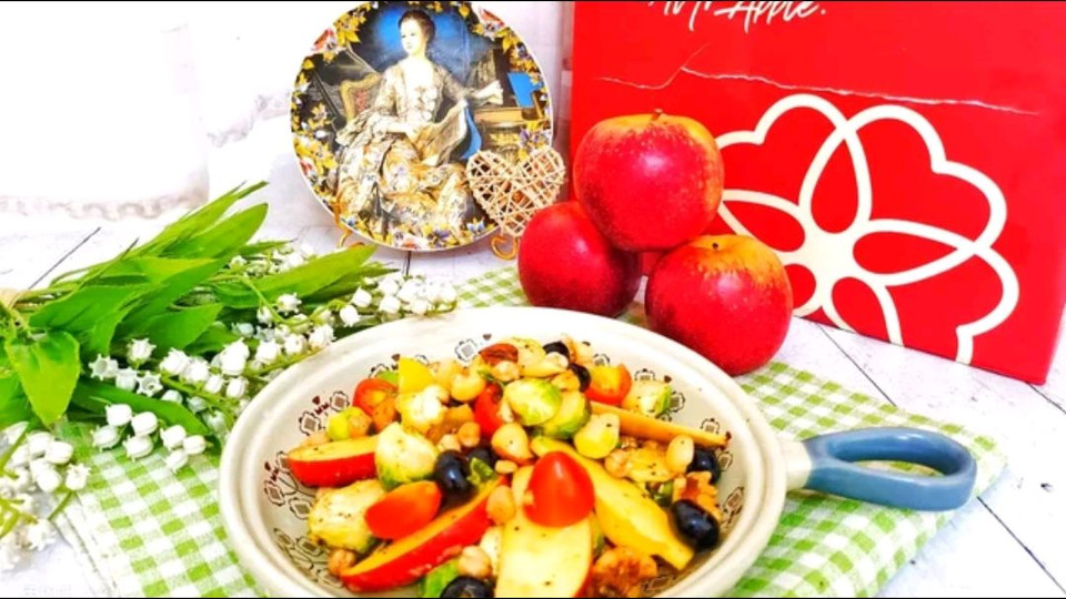 鹰嘴豆苹果沙拉的做法