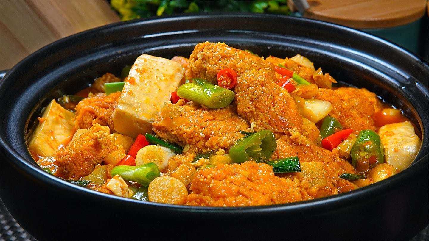 如何做鱼籽烧豆腐,鲜香好吃