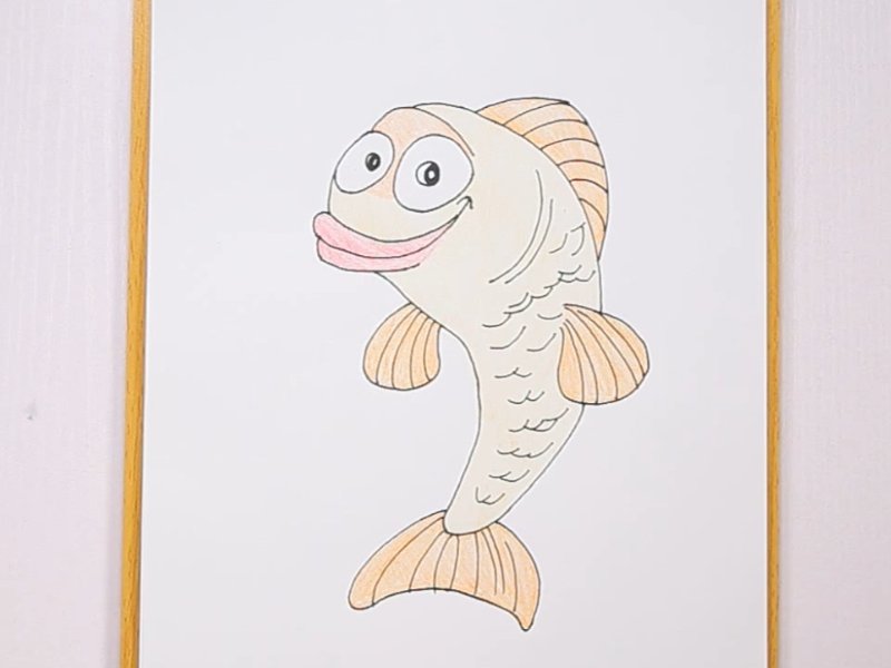 香肠嘴鱼简笔画教程