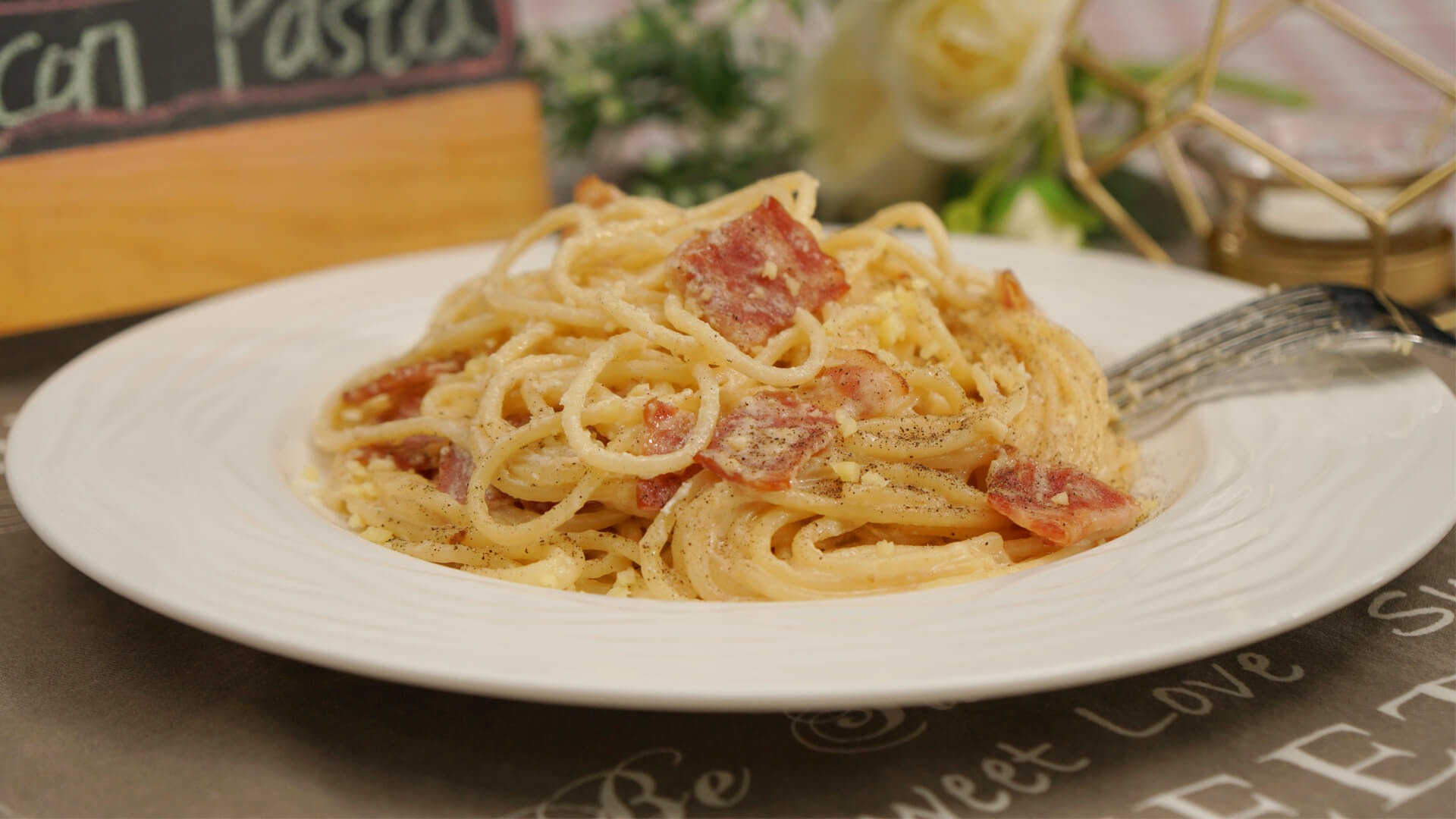 教你做芝士培根意面