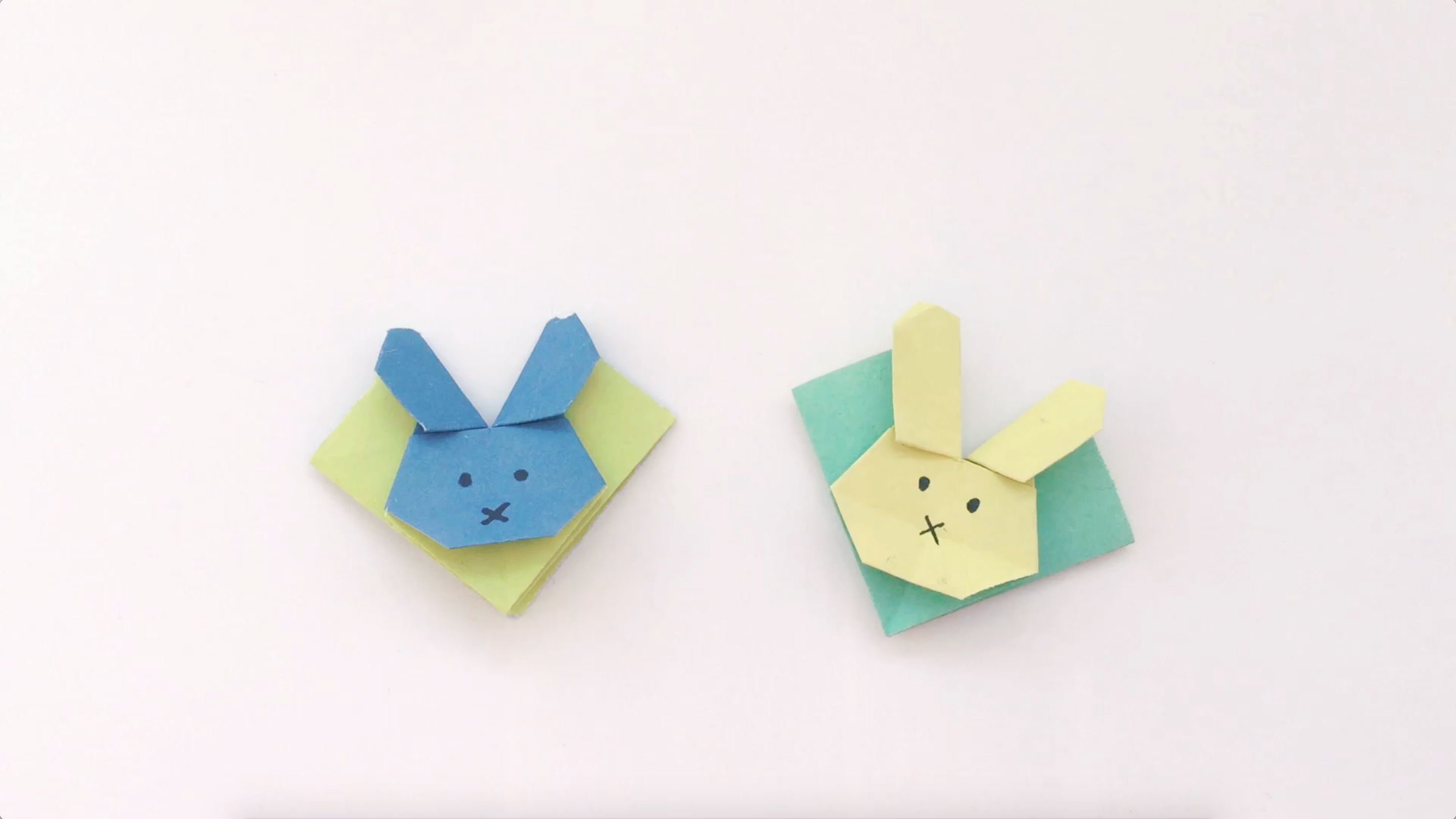 兔子书签的折纸教程