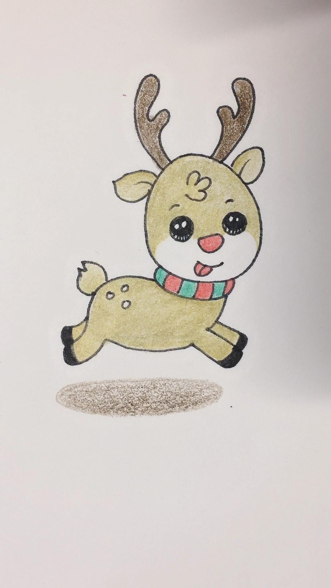 如何画小鹿简笔画