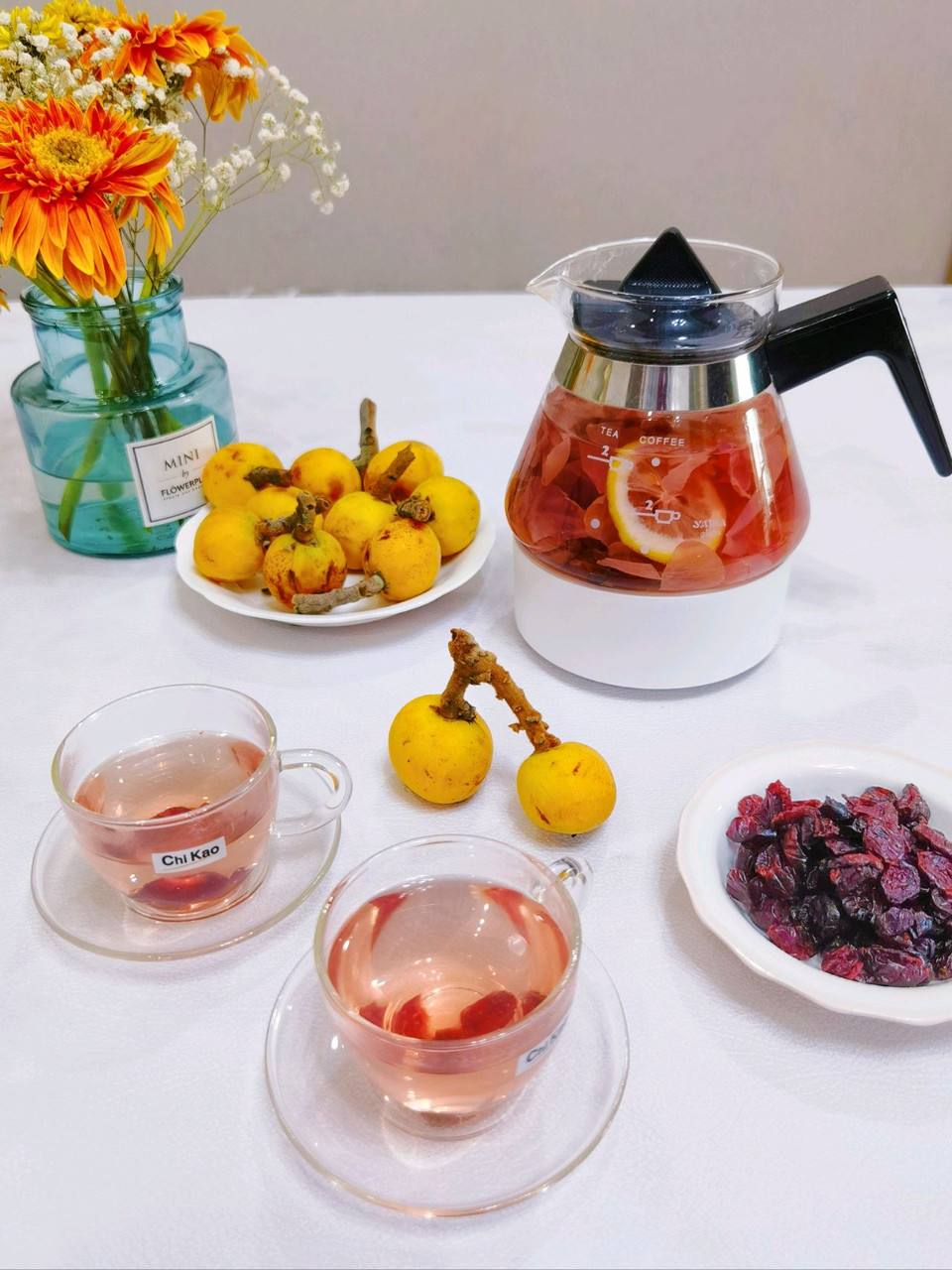 玫瑰花蔓越莓茶的做法