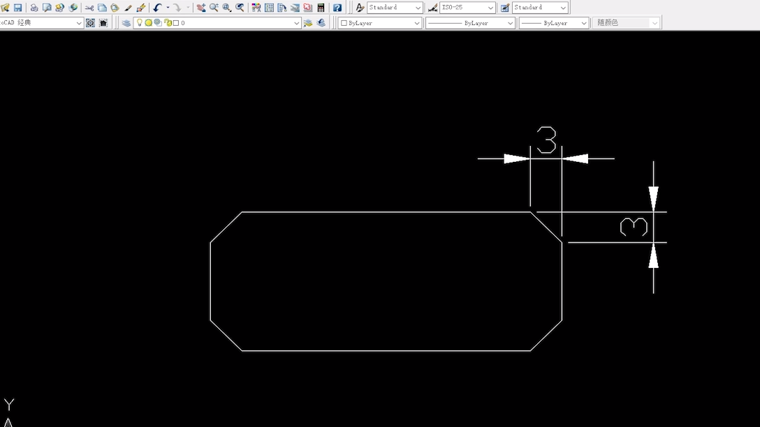 cad如何绘制矩形倒角?