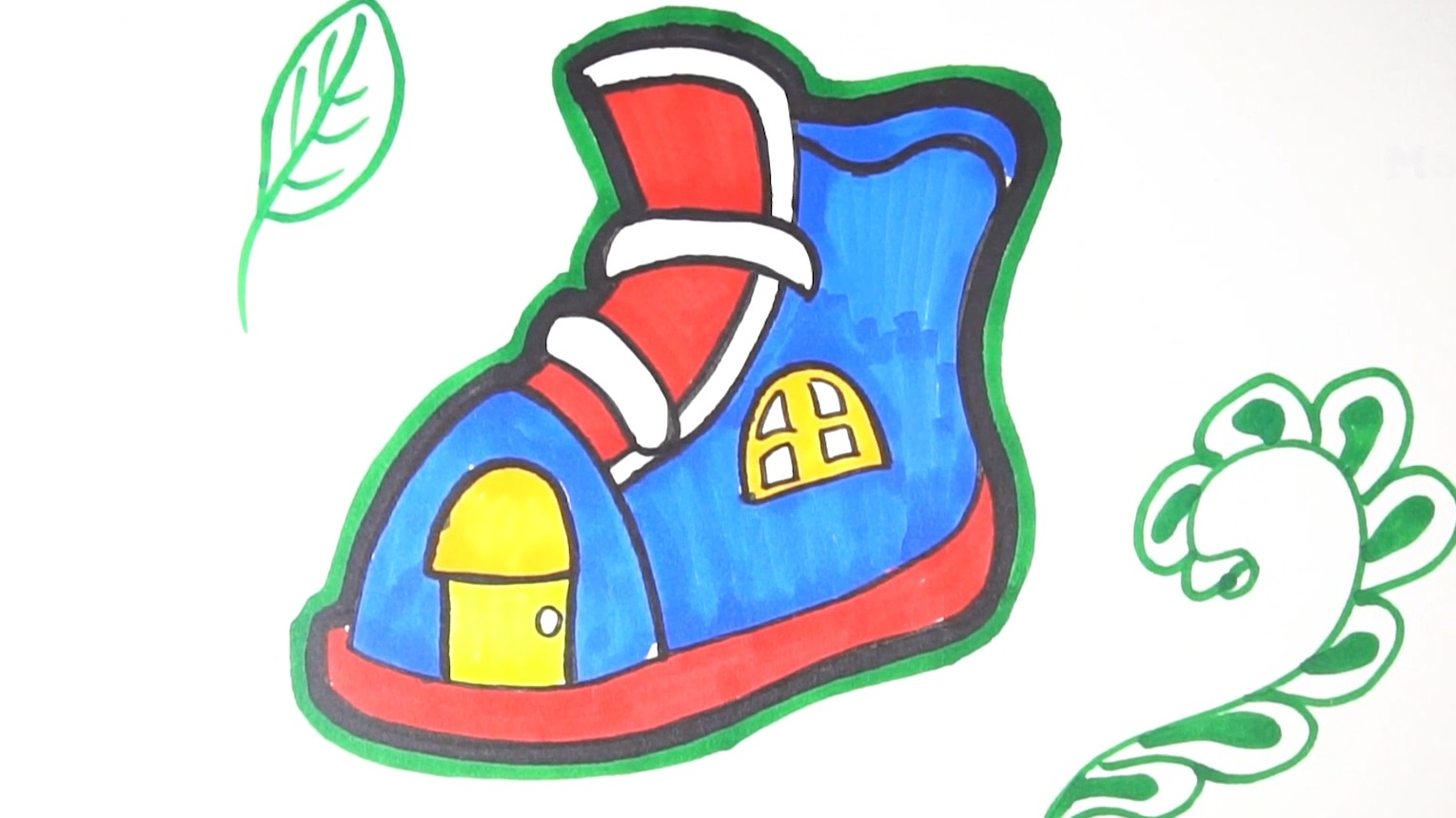 怎样画鞋子简笔画