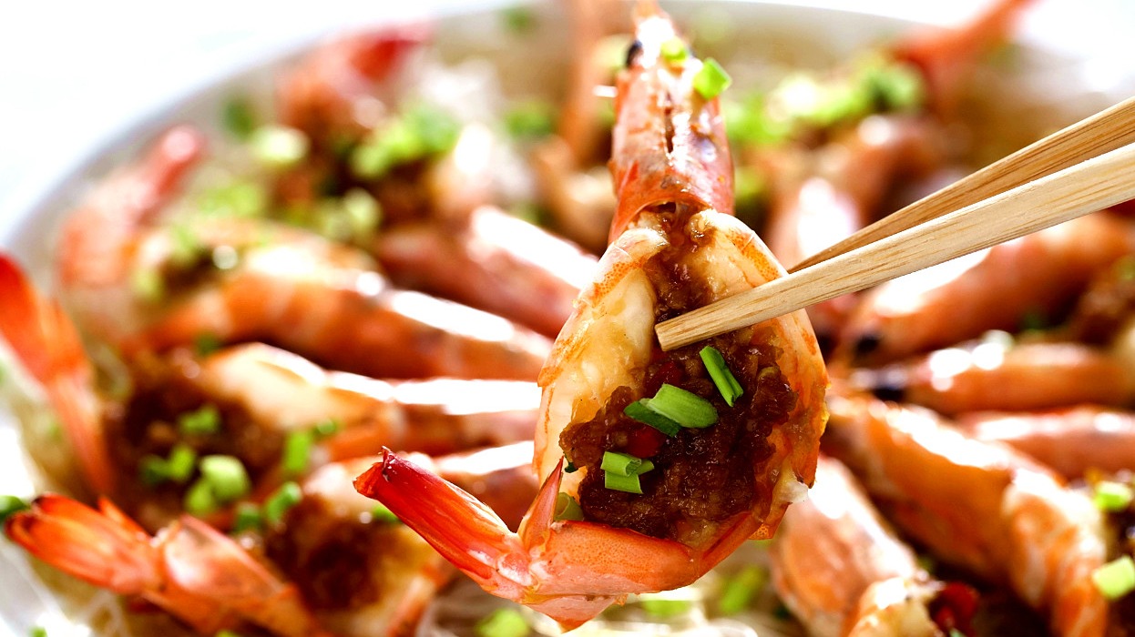 蒜蓉开背虾怎么做