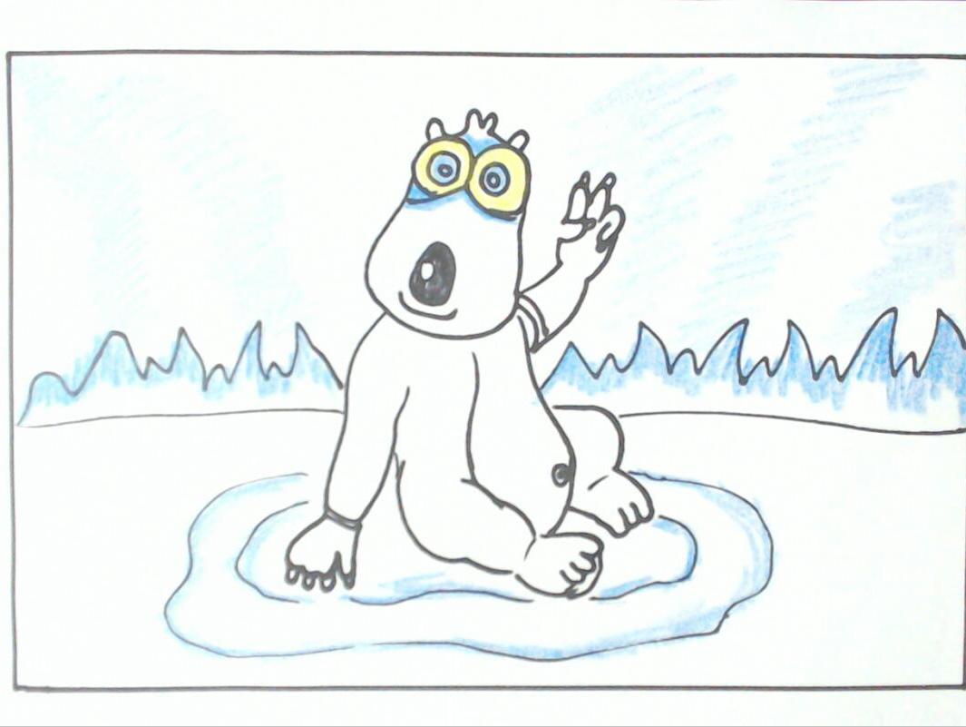 贝肯熊企鹅简笔画图片