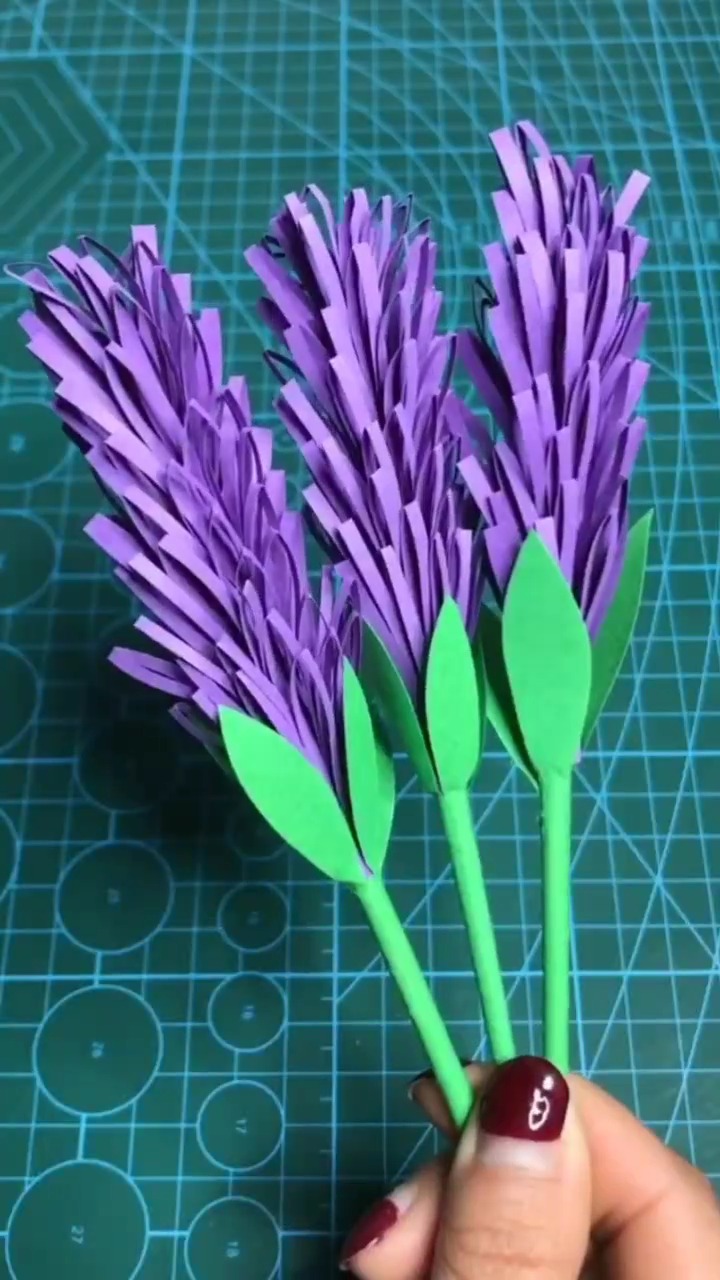 如何制作折纸薰衣草?