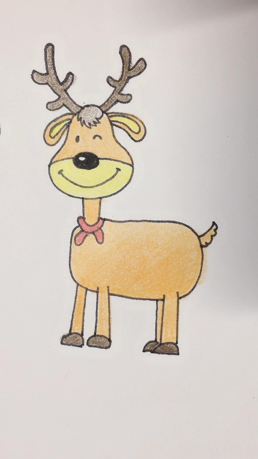 如何画小鹿简笔画