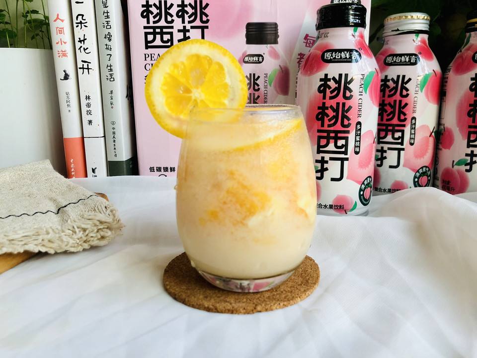 香橙养乐多气泡水的做法