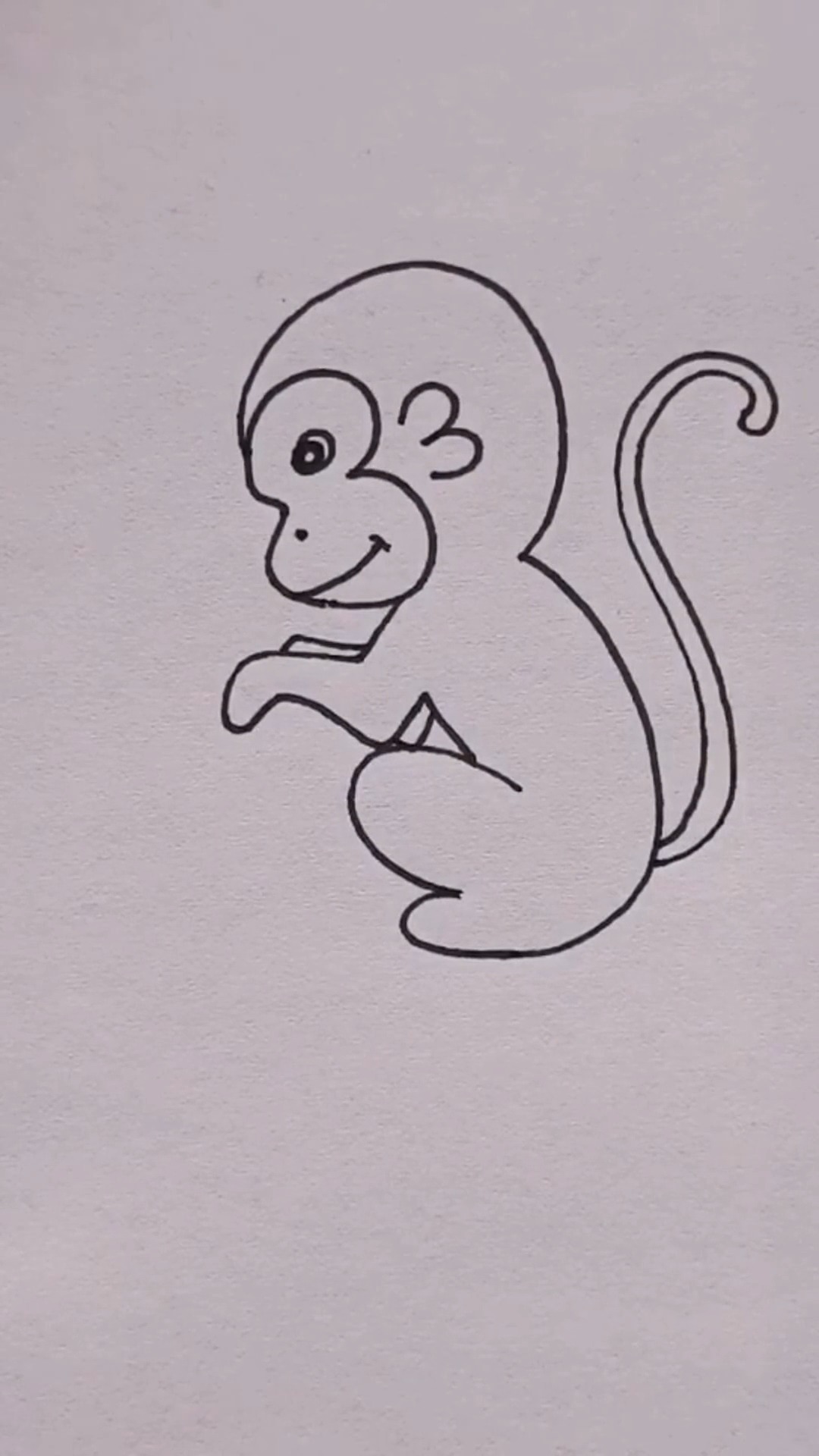 猴画法简单图片