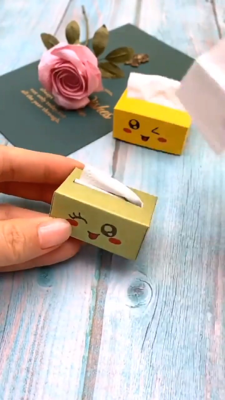 如何做萌萌的迷你抽纸盒?